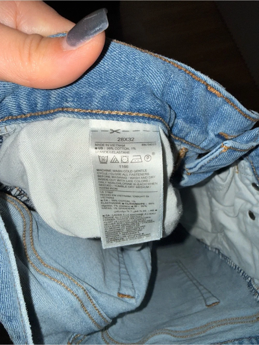Old Navy Light Blue Kids Straight Leg Jeans